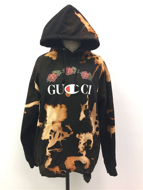 gucci hoodies mens|Gucci distressed hoodie.